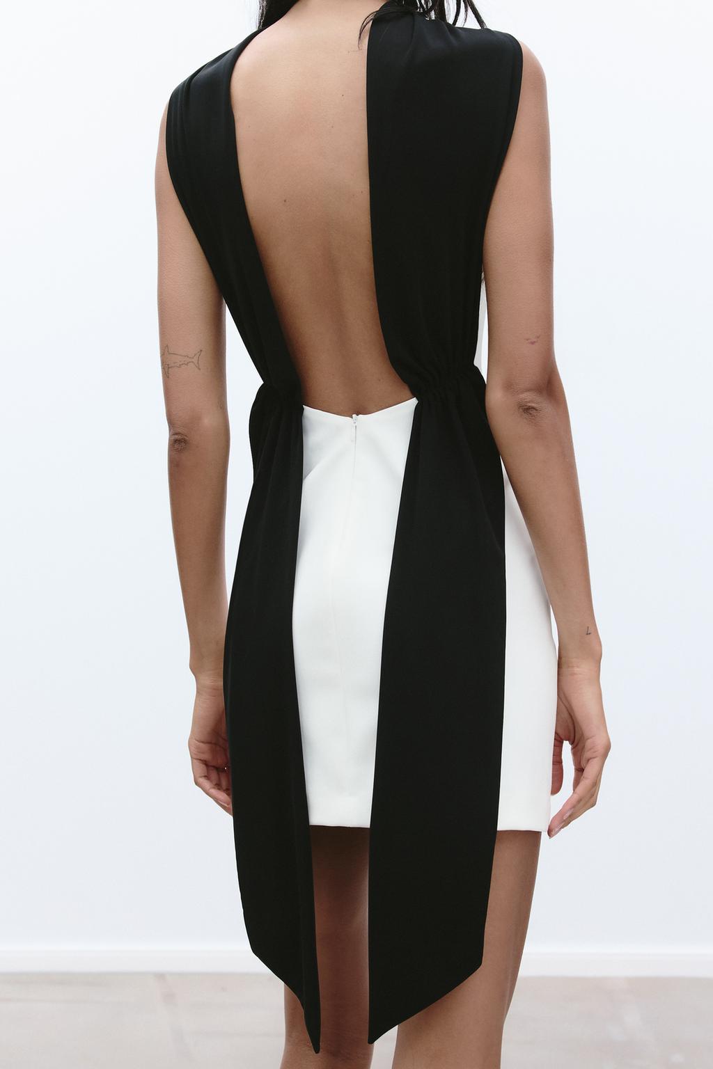 Mía™ | VESTIDO CORTO DE DOS TELAS