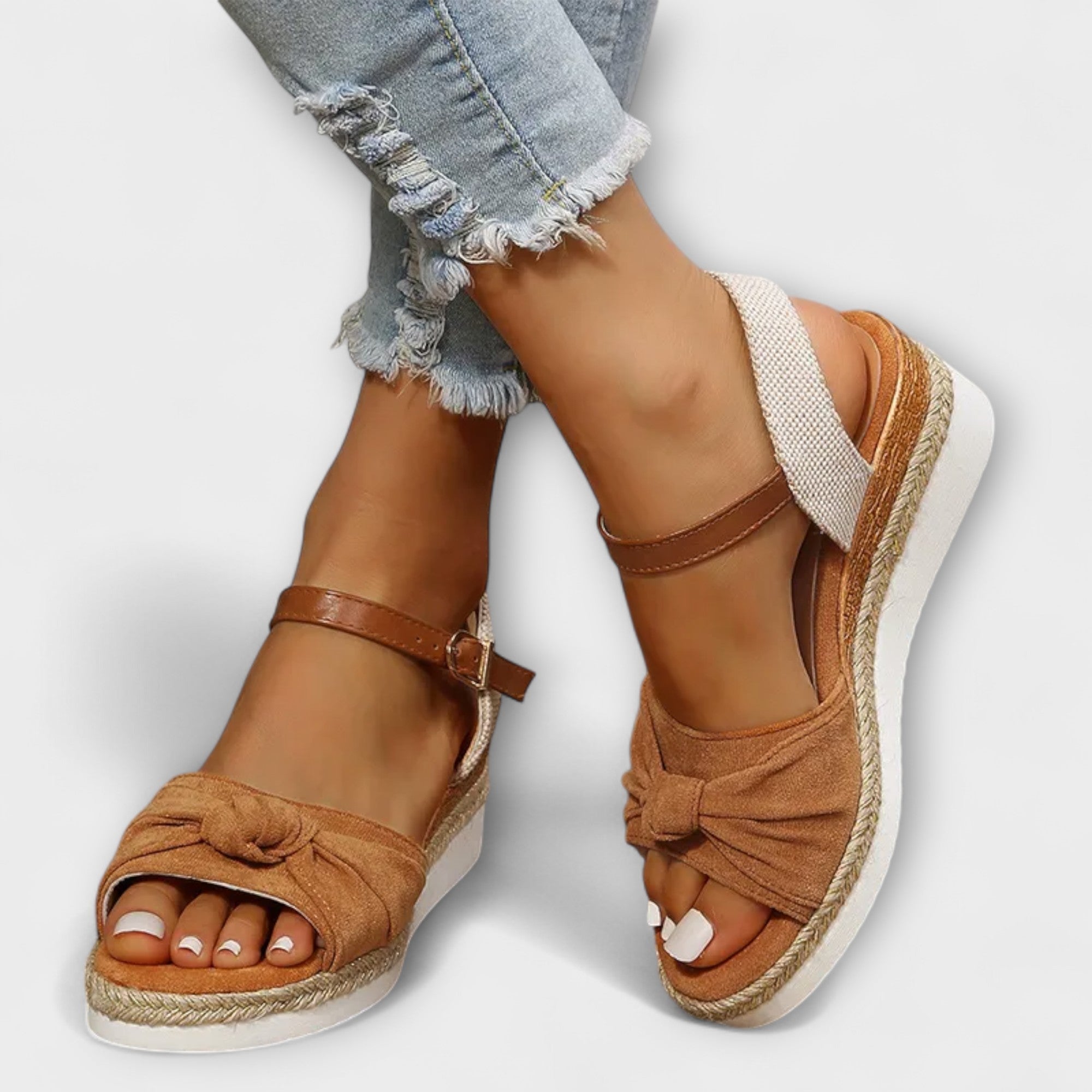 Mariana™ | SANDALIAS PLATAFORMA CÓMODAS DE CUERO SUAVE PREMIUM
